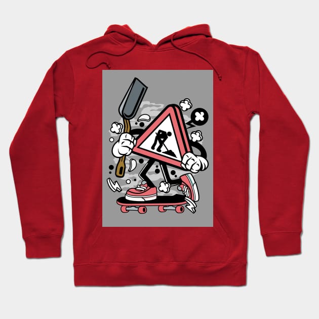 Design 62 Under Construction Hoodie by Hudkins